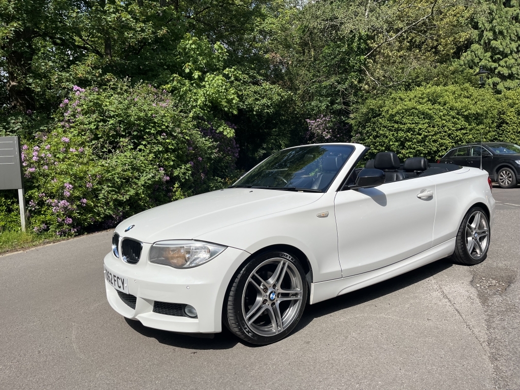 BMW 1 Series Convertible YB62FCY White #5