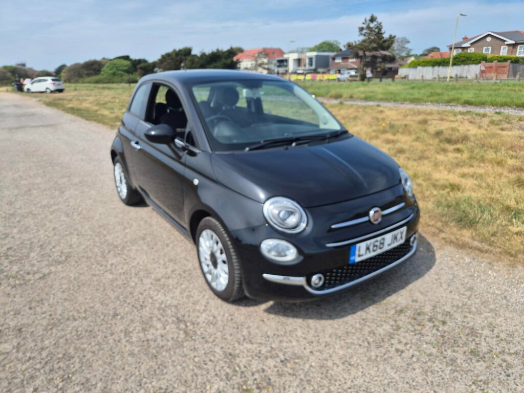 Fiat 500 1.2 Lounge Hatchback LK68JKX Black #4