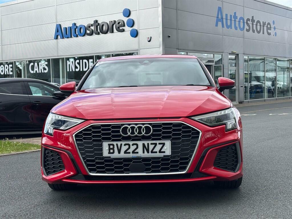 Audi A3 1.5 Tfsi 35 S Line Sportback S Tronic Euro 6 Ss BV22NZZ Red #2