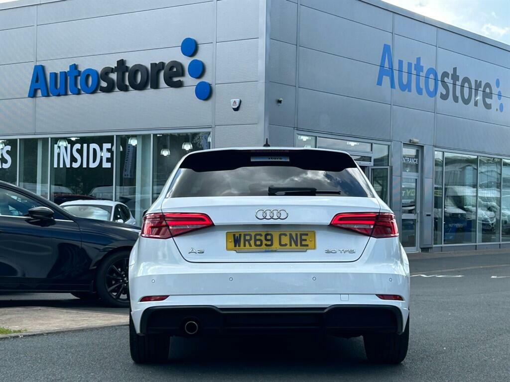 Audi A3 1.0 Tfsi 30 Black Edition Sportback Euro 6 Ss 5 WR69CNE White #6