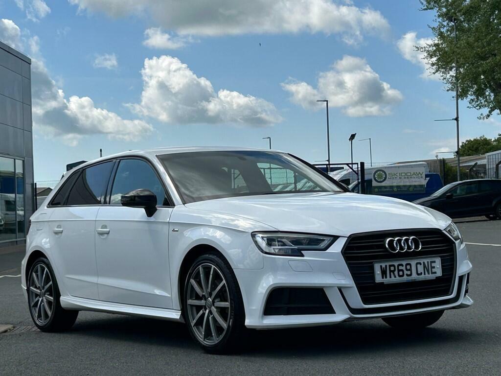 Audi A3 1.0 Tfsi 30 Black Edition Sportback Euro 6 Ss 5 WR69CNE White #3