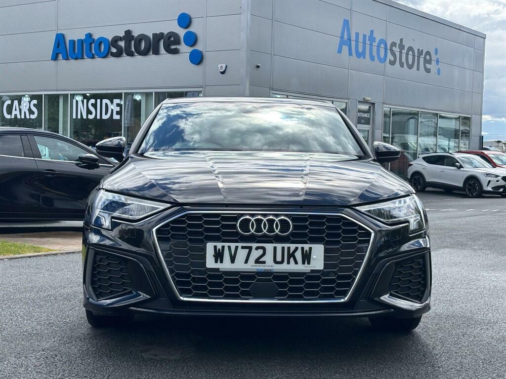 Audi A3 1.0 Tfsi 30 S Line Sportback Euro 6 Ss WV72UKW Black #2