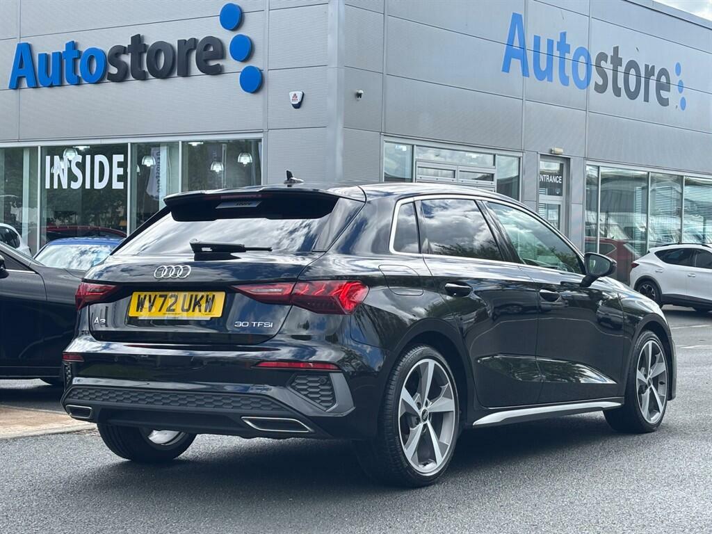Audi A3 1.0 Tfsi 30 S Line Sportback Euro 6 Ss WV72UKW Black #5