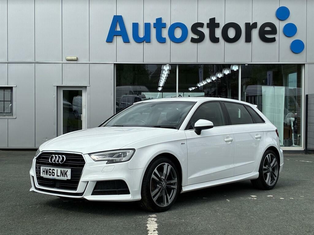 Audi A3 2.0 Tdi S Line Sportback S Tronic 6Spd Euro 6 White