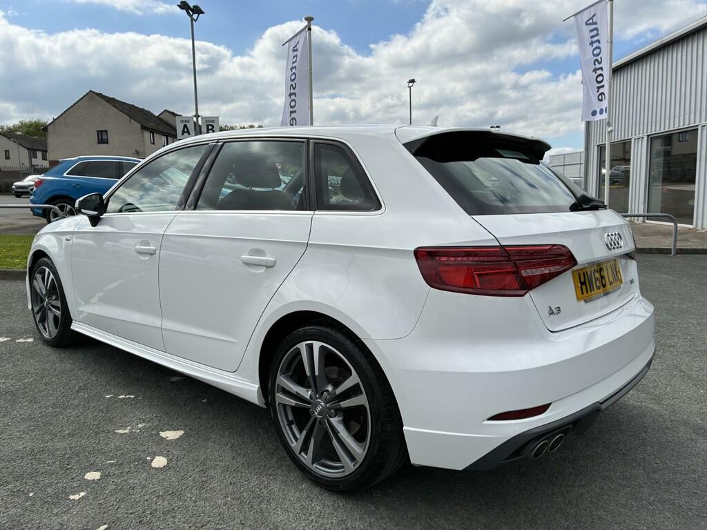 Audi A3 2.0 Tdi S Line Sportback S Tronic 6Spd Euro 6 HW66LNK White #4