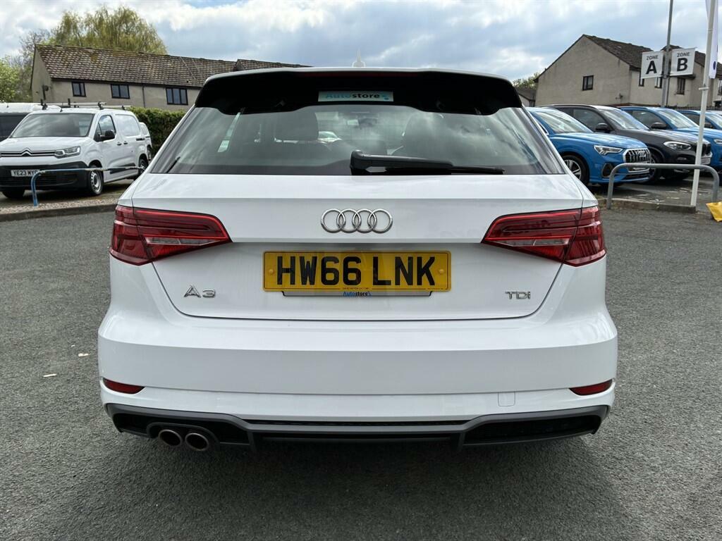 Audi A3 2.0 Tdi S Line Sportback S Tronic 6Spd Euro 6 HW66LNK White #5