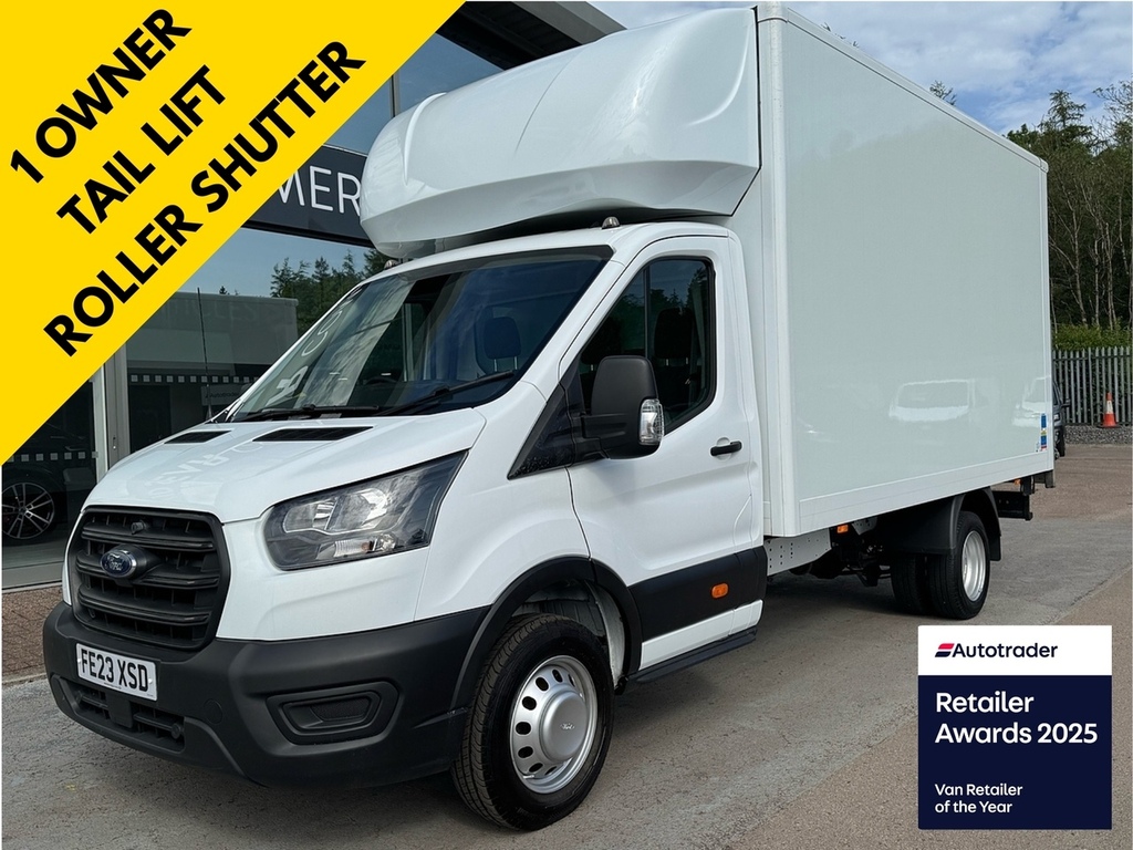 Ford Transit Custom 130Ps 350 Ecoblue Leader Luton 4.2M Drw L4 Euro 6 FE23XSD White
