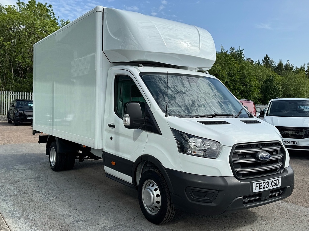 Ford Transit Custom 130Ps 350 Ecoblue Leader Luton 4.2M Drw L4 Euro 6 FE23XSD White #3