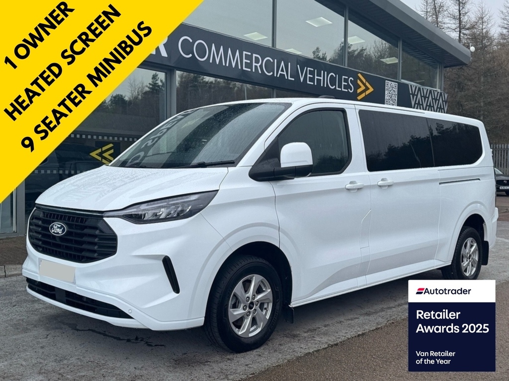 Ford Transit Custom Tdci 136Ps 320 Limited L2 Lwb 9 Seat Bus With Air White