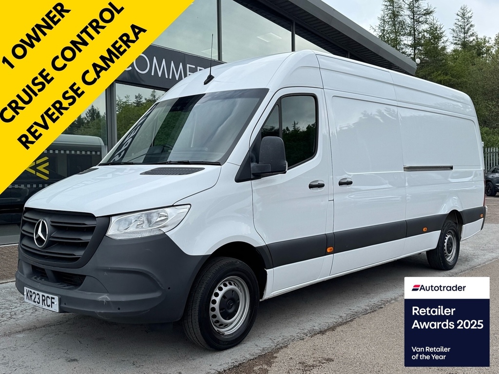 Mercedes-Benz Sprinter 315 Cdi Progressive 150Ps Lwb L3h2 Rwd With Revers White