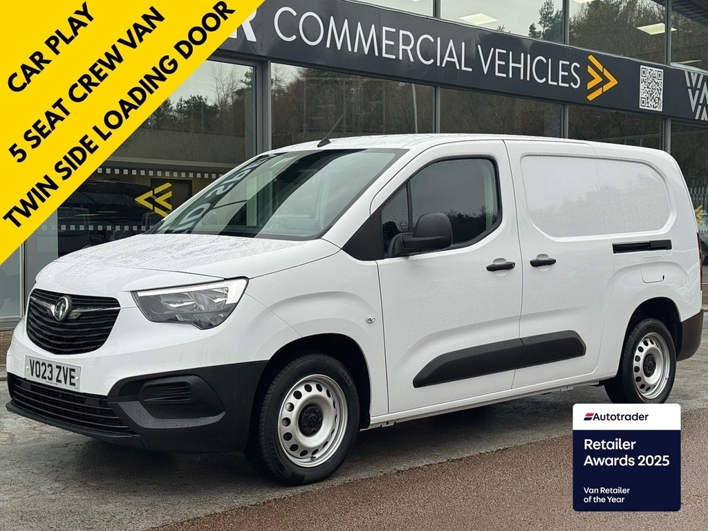 Vauxhall Combo Turbo D 100Ps Prime L2 Lwb 5 Seat Crew Van, With A White