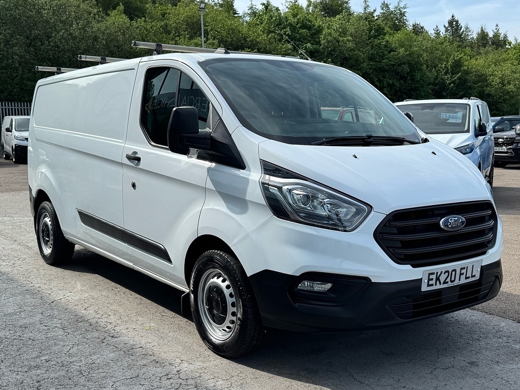 Ford Transit Custom 320 Ecoblue Leader 130Ps L2 Lwb With Roof Rack, De EK20FLL White #3