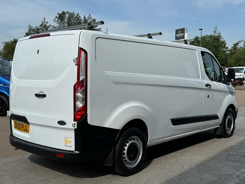 Ford Transit Custom 320 Ecoblue Leader 130Ps L2 Lwb With Roof Rack, De EK20FLL White #2