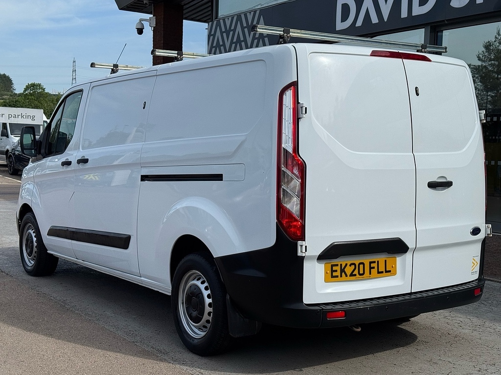 Ford Transit Custom 320 Ecoblue Leader 130Ps L2 Lwb With Roof Rack, De EK20FLL White #4