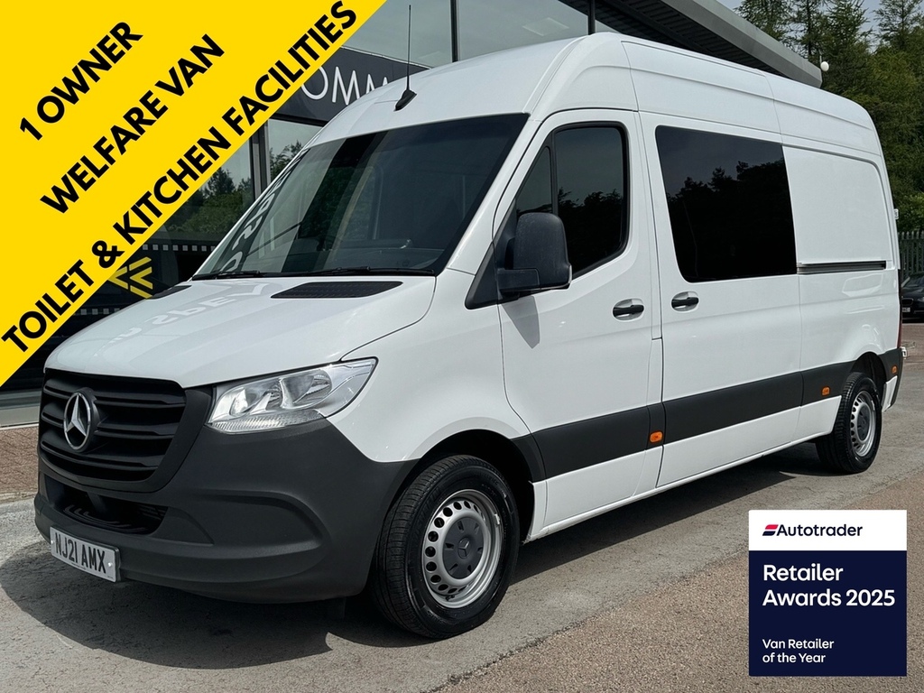 Mercedes-Benz Sprinter 314 Cdi Progressive 143Ps L2 H2 Lwb High Roof Welf White
