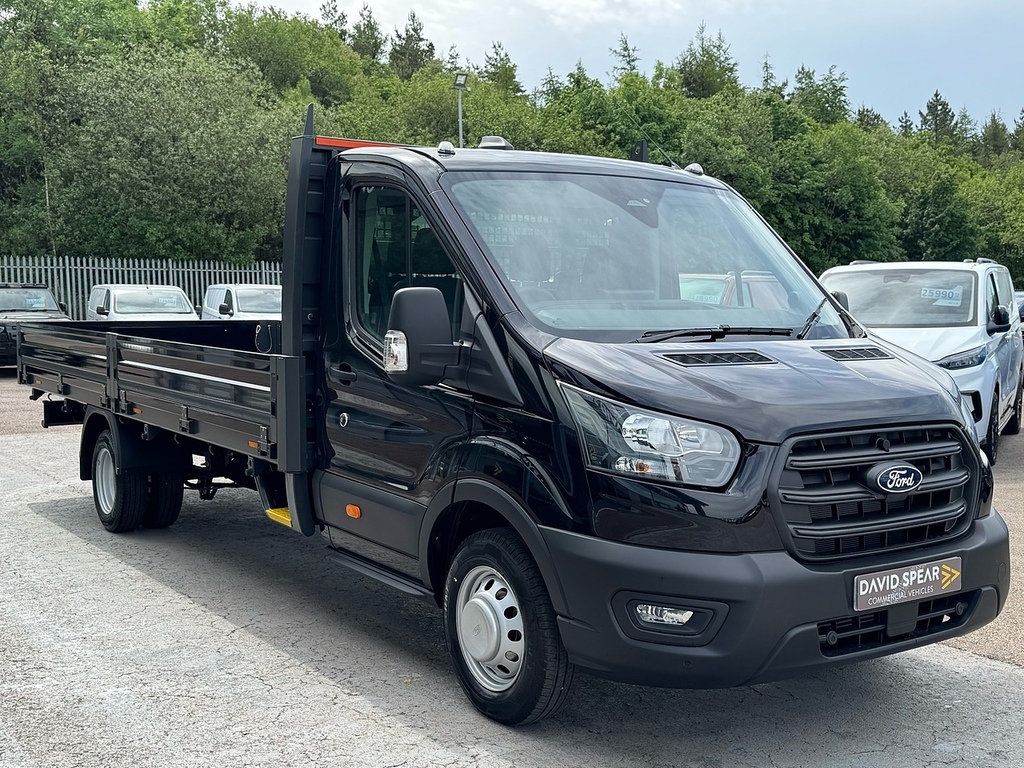 Ford Transit Custom Tdci 165Ps 350Drw L5 Xlwb 17Ft Dropside With Upgr Black #3