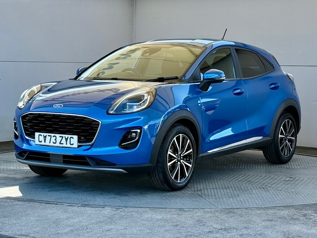 Ford Puma 1.0T Ecoboost Mhev Titanium Suv Hybrid CV73ZYC Blue #4