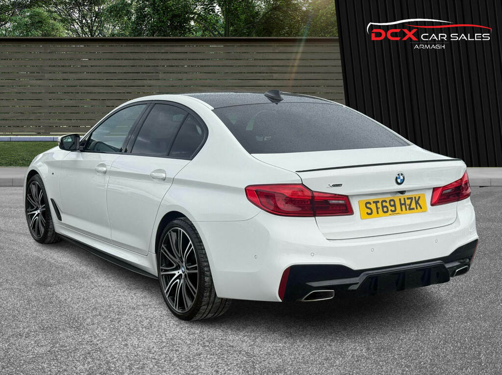 BMW 5 Series 520D Xdrive M Sport ST69HZK White #4