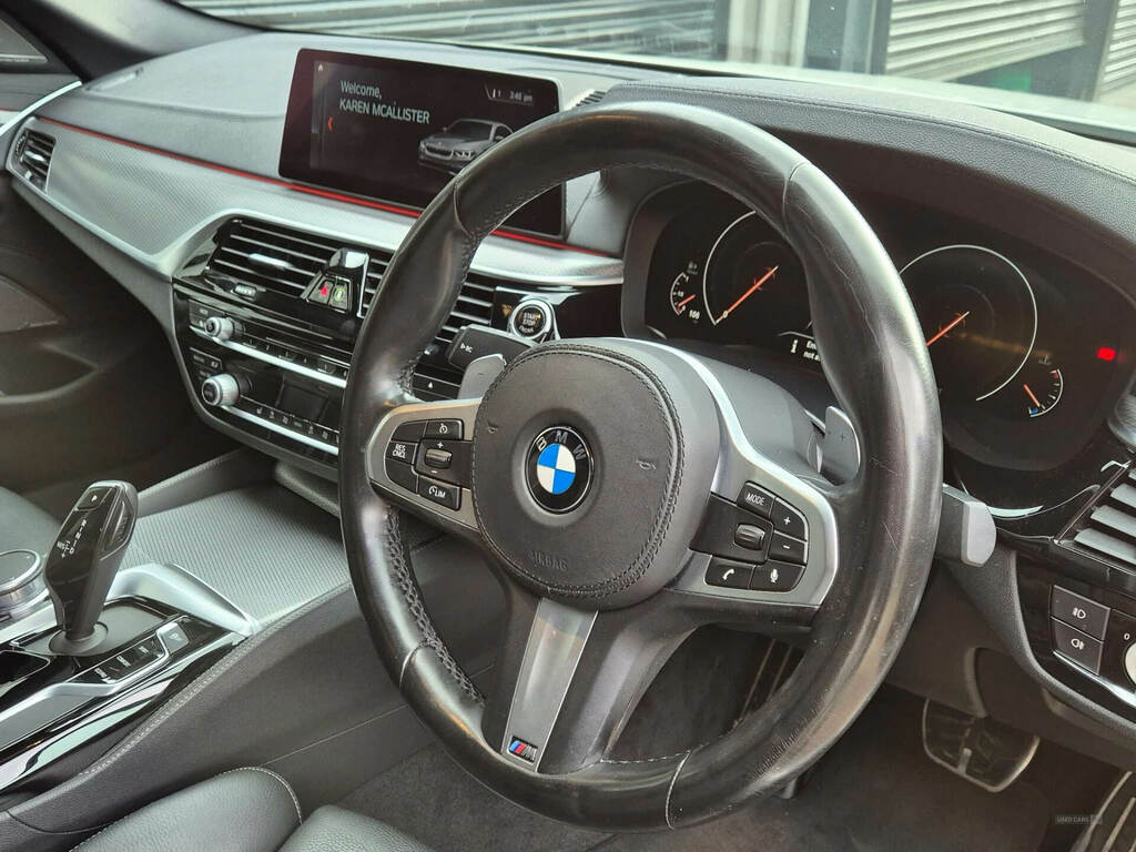 BMW 5 Series 520D Xdrive M Sport ST69HZK White #6