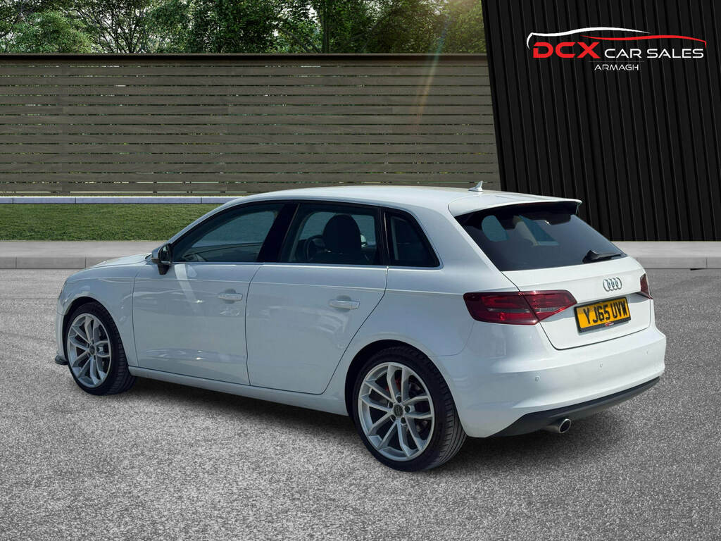 Audi A3 1.6 Tdi 110 Sport YJ65UVW White #3