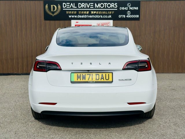 Tesla Model 3 2021 Dual Motor Long Range Saloon A MW71DAU White #6