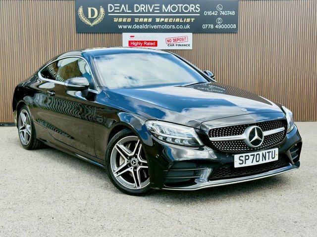 Mercedes-Benz C Class 2020 2.0 C300d Amg Line Coupe G-tronic Black