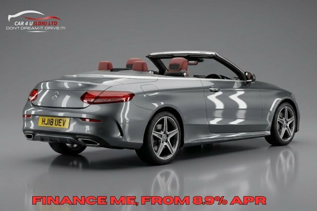 Mercedes-Benz C Class C200 Amg Line Cabriolet HJ18UEV Grey #2