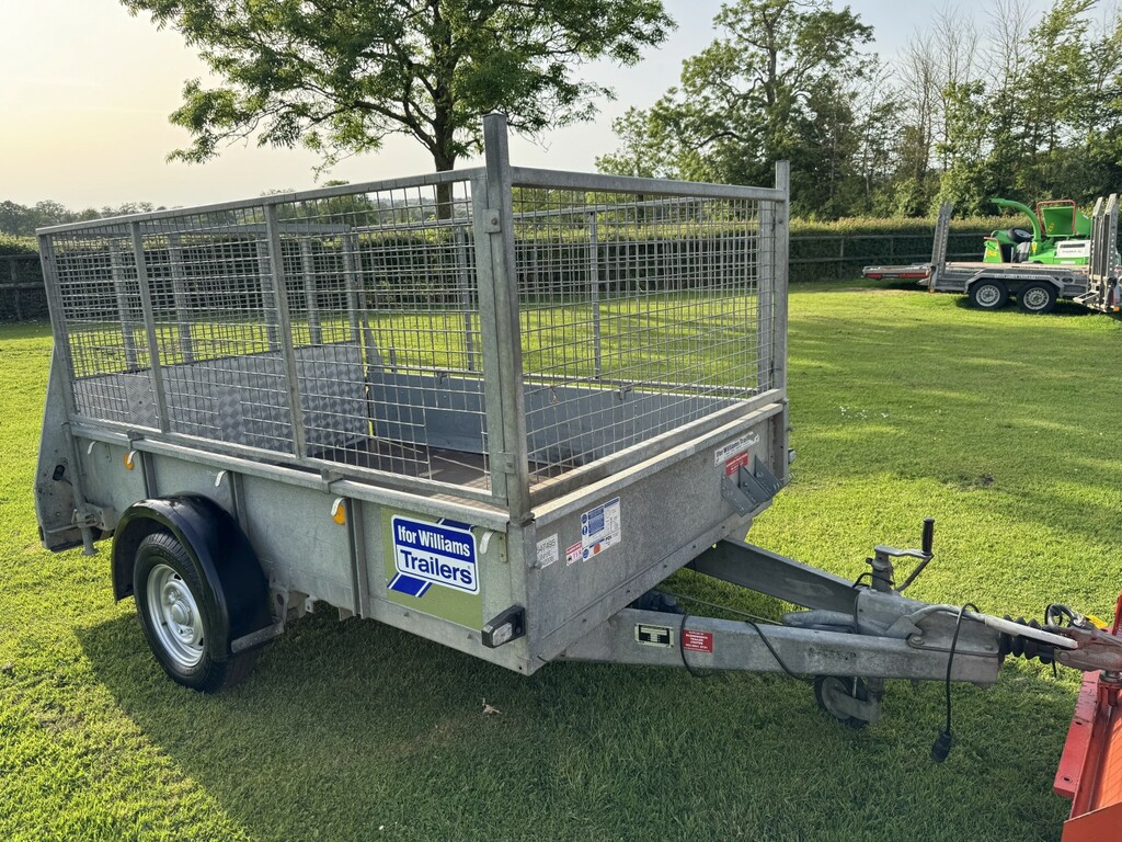 Ford Ranger Ifor Willams Gd85 Caged Trailer Silver