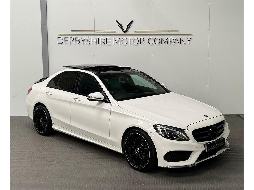 Mercedes-Benz C Class 1.6 C200d Amg Line Premium Saloon G-t White