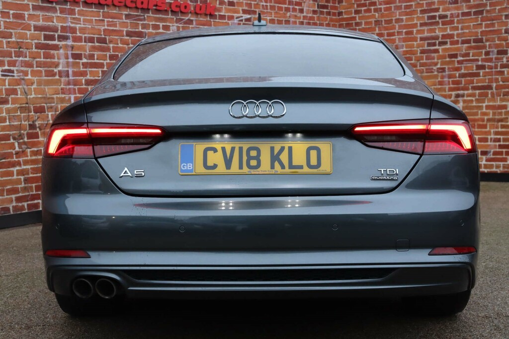 Audi A5 S Line Sportback S Tronic Quattro Euro 6 S CV18KLO Grey #6