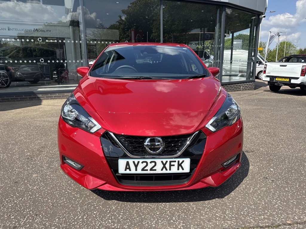 Nissan Micra 1.0 Ig-t 92 Acenta Cvt AY22XFK Red #2