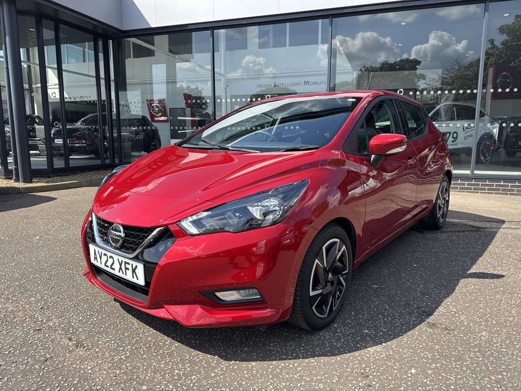 Nissan Micra 1.0 Ig-t 92 Acenta Cvt AY22XFK Red #4