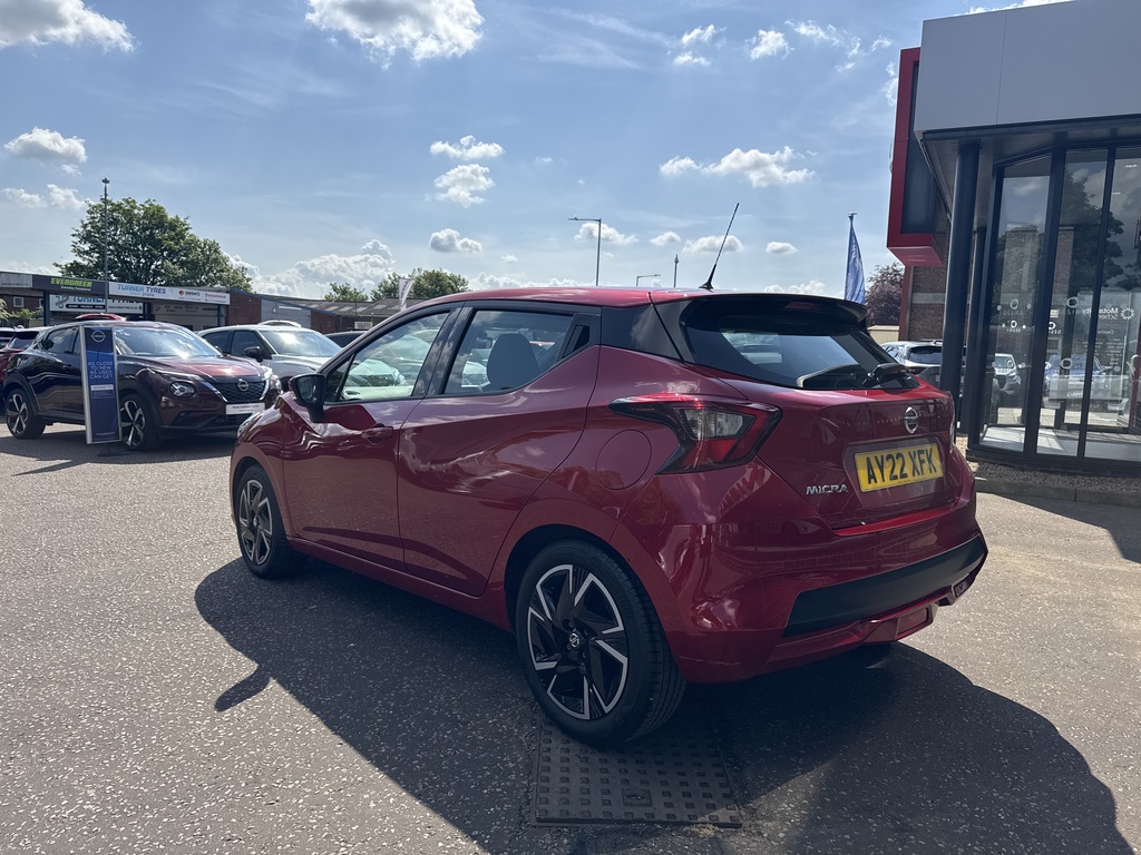 Nissan Micra 1.0 Ig-t 92 Acenta Cvt AY22XFK Red #6