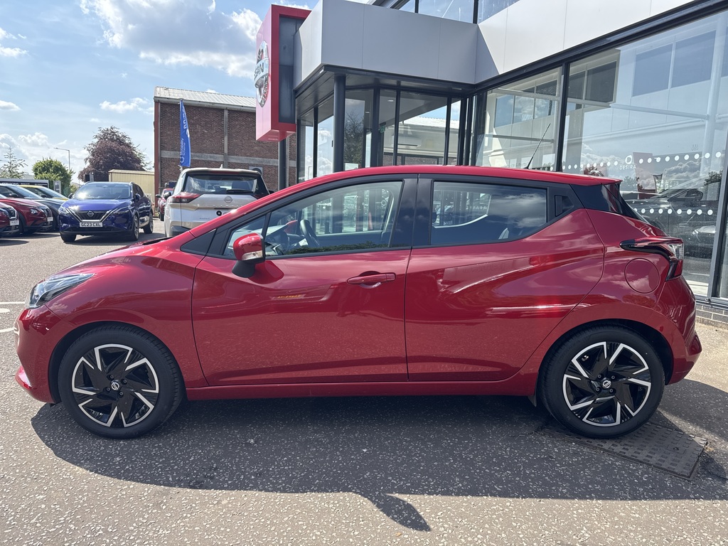 Nissan Micra 1.0 Ig-t 92 Acenta Cvt AY22XFK Red #5