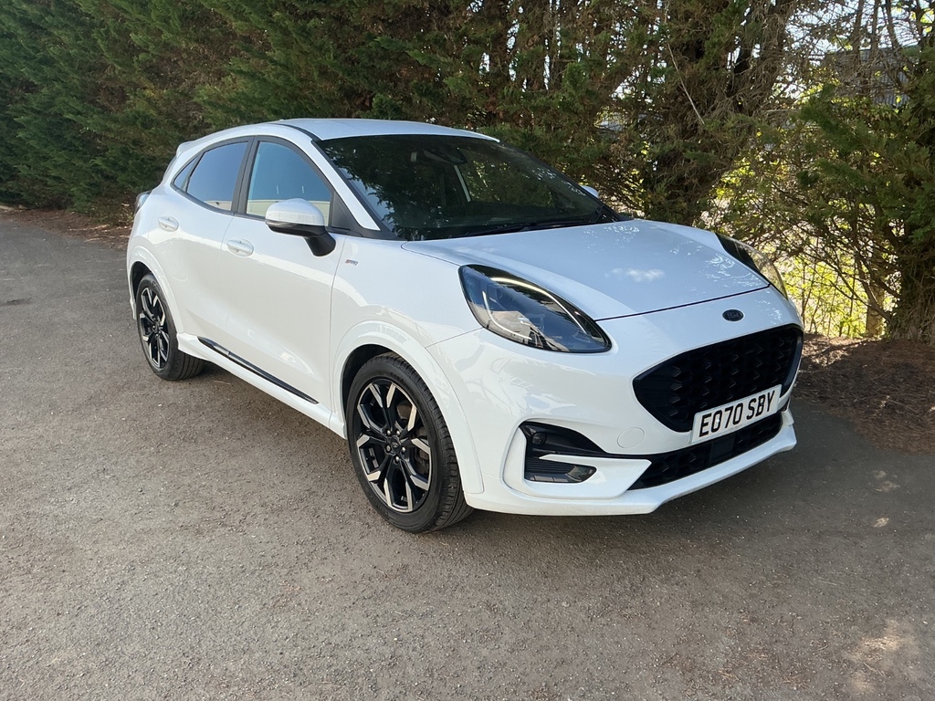 Ford Puma 1.0 Ecoboost Hybrid Mhev 155 St-line X EO70SBY White #2