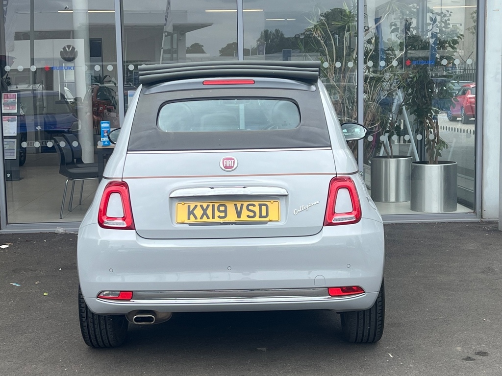 Fiat 500 1.2 Collezione Convertible KX19VSD Grey #5