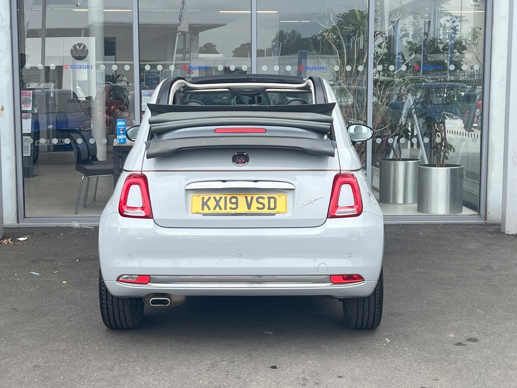 Fiat 500 1.2 Collezione Convertible KX19VSD Grey #6