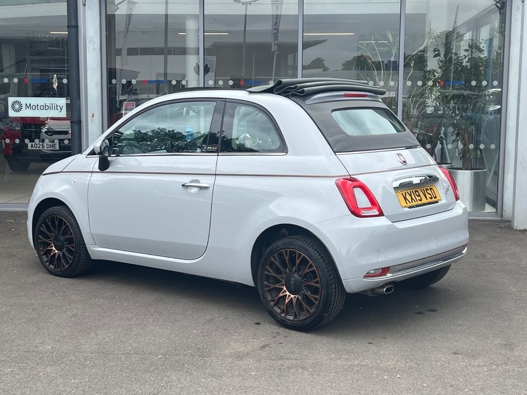 Fiat 500 1.2 Collezione Convertible KX19VSD Grey #4