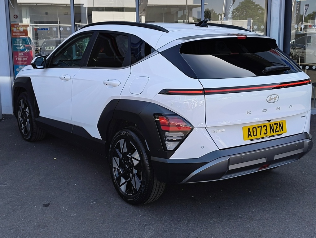 Hyundai Kona 1.6 Gdi Hybrid Ultimate Dct AO73NZN White #5