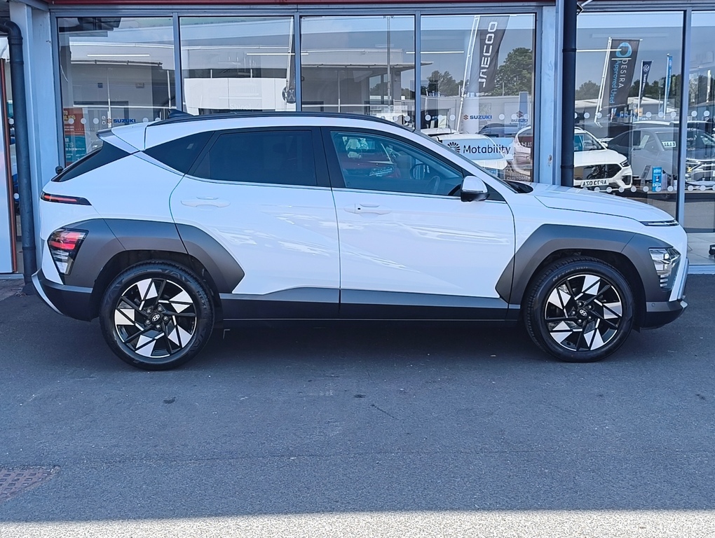 Hyundai Kona 1.6 Gdi Hybrid Ultimate Dct AO73NZN White #2