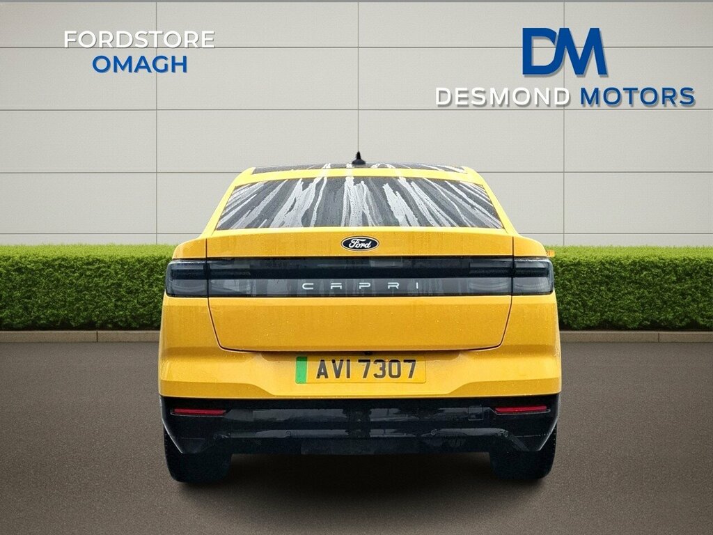Ford Capri Premium 77Kwh Extended Range 1 Speed 5 D AVI7307 Yellow #5