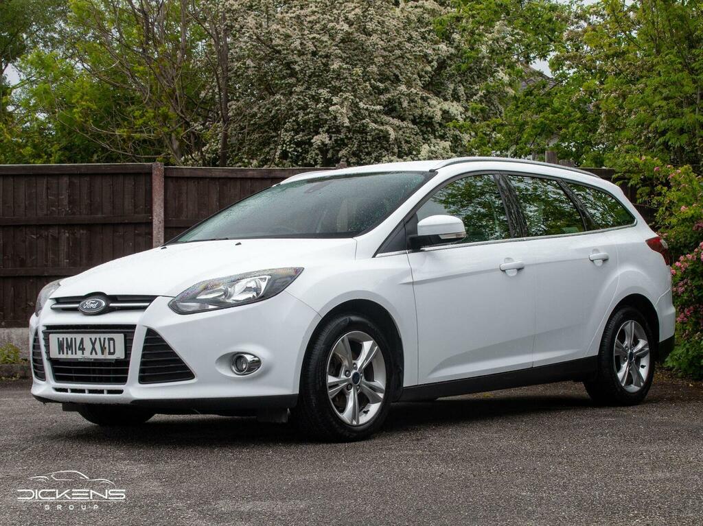 Ford Focus Estate 1.6 Tdci Econetic Zetec Euro 5 Ss 2 WM14XVD White #3