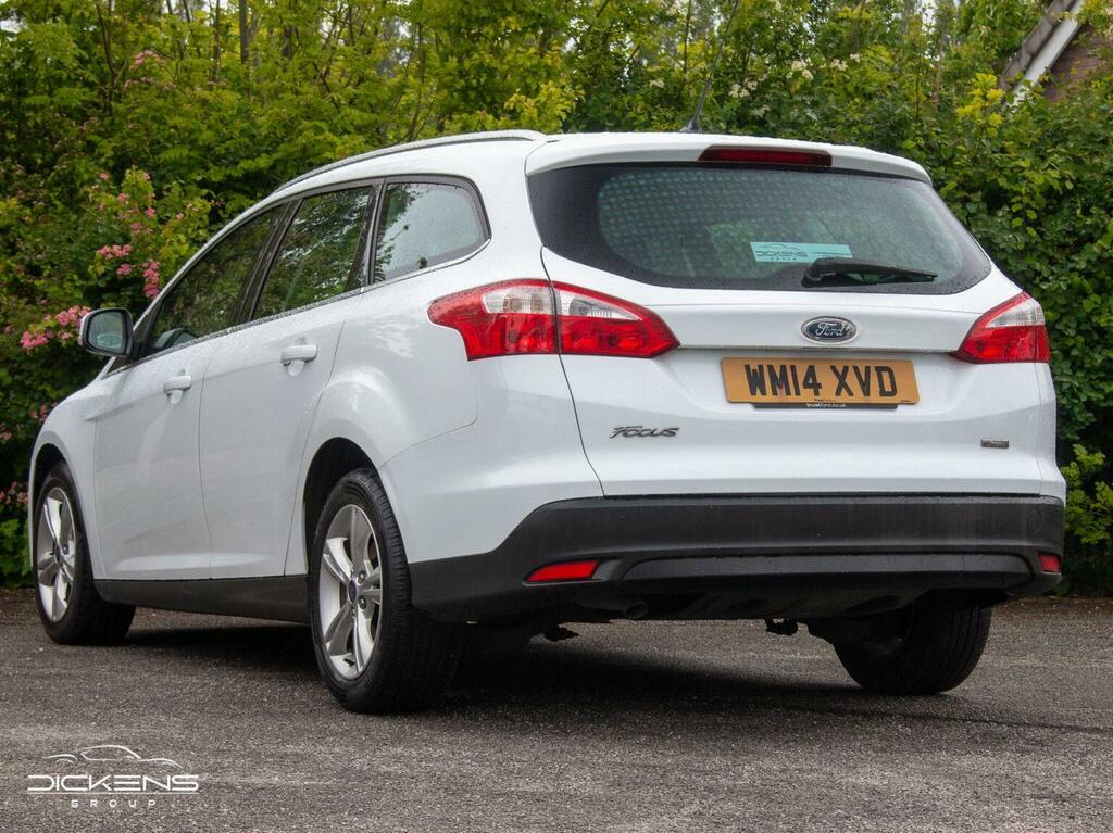 Ford Focus Estate 1.6 Tdci Econetic Zetec Euro 5 Ss 2 WM14XVD White #4