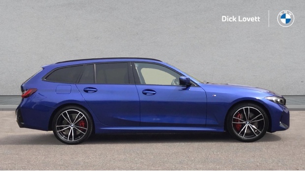BMW 3 Series 320I M Sport Touring Euro 6 OV74CHZ Blue #3