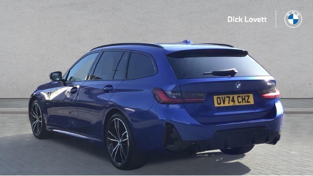 BMW 3 Series 320I M Sport Touring Euro 6 OV74CHZ Blue #2
