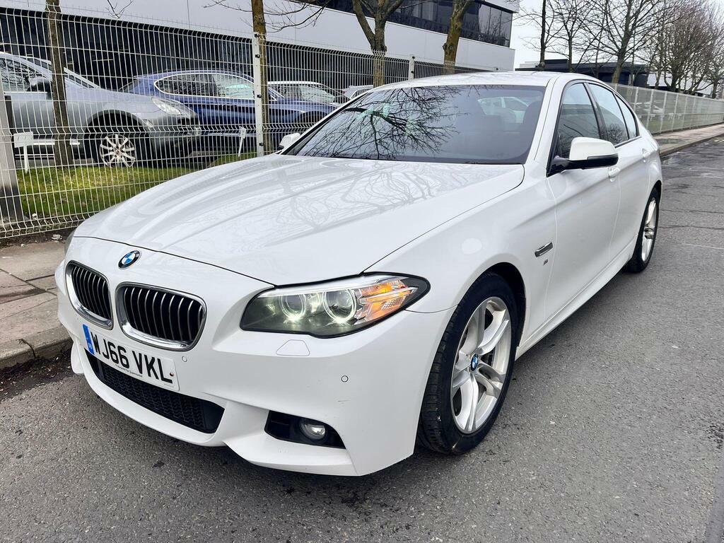 BMW 5 Series 2.0 520D M Sport Euro 6 S S WJ66VKL White #3