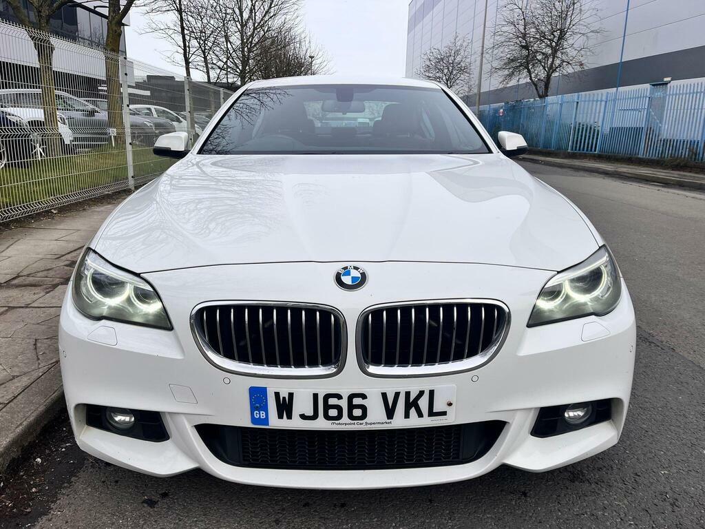 BMW 5 Series 2.0 520D M Sport Euro 6 S S WJ66VKL White #2