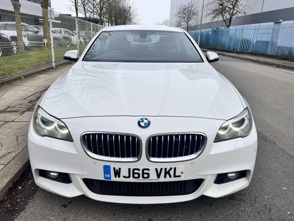 BMW 5 Series 2.0 520D M Sport Euro 6 S S WJ66VKL White #5