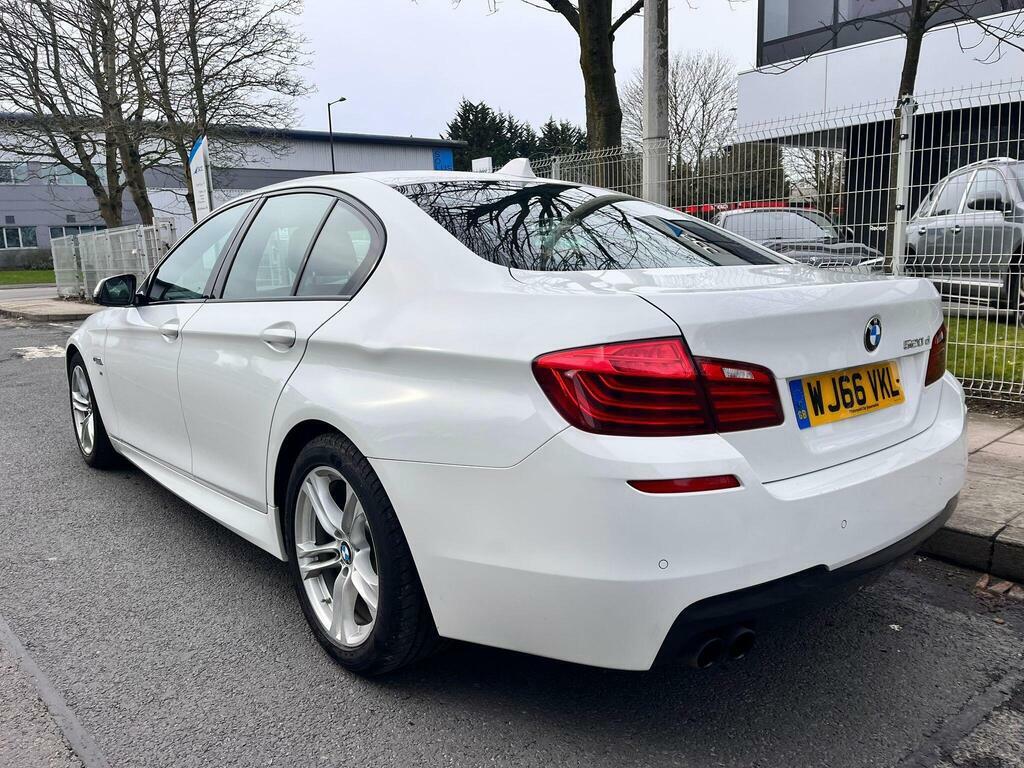 BMW 5 Series 2.0 520D M Sport Euro 6 S S WJ66VKL White #4