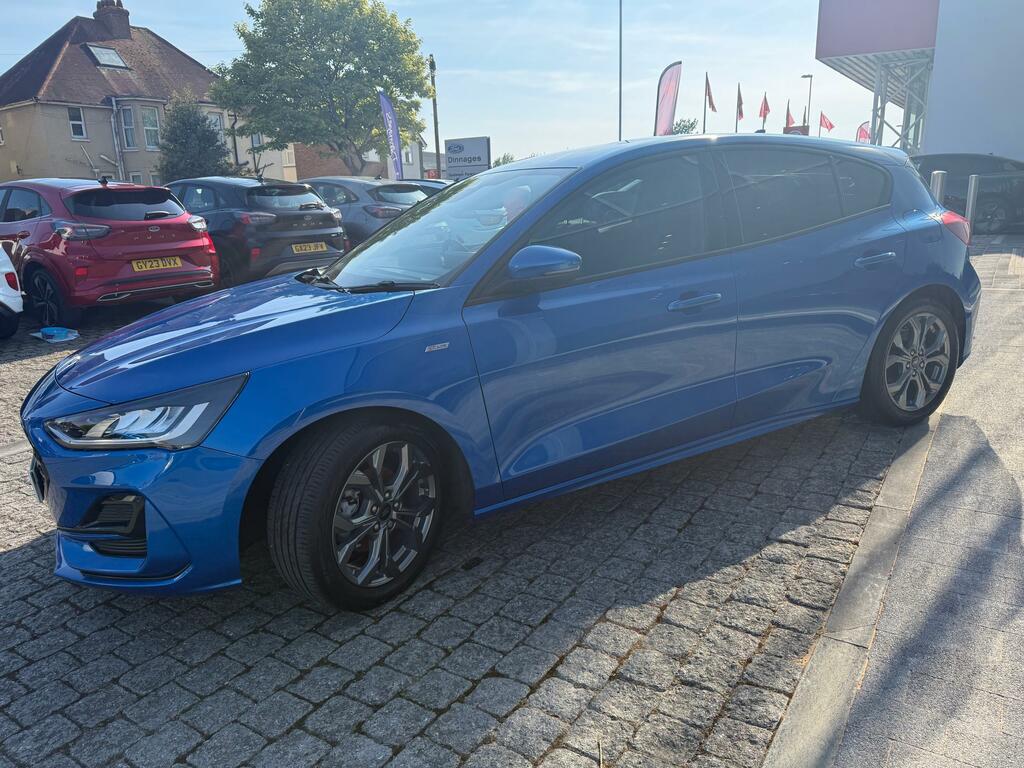 Ford Focus 1.0T Ecoboost Mhev St-line Hatchback Hy GX74JDJ Blue #3